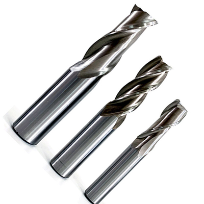 extremo sólido Mills For Aluminum del carburo de tungsteno de 8m m