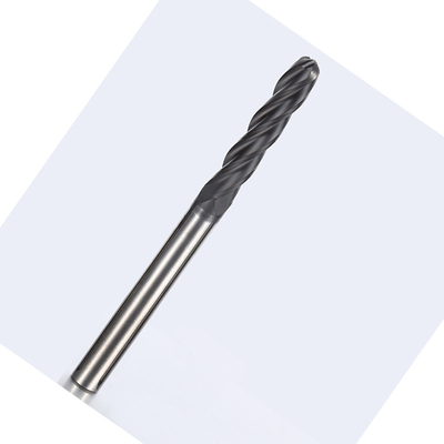Extremo largo Mills For Graphite de la caña de la nariz de la bola de Diamond Coated R4
