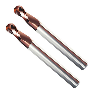 Extremo largo Mills Solid Tungsten Carbide R5 SX de la caña de dos flautas para el acero