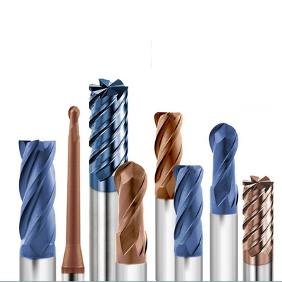 Diverso extremo sólido Mills For Aluminum /Copper/Steel del carburo de tungsteno