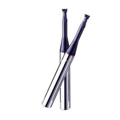Altos molinos de extremo del carburo de tungsteno del acero de la dureza 2 flautas D4 Hrc65 SX